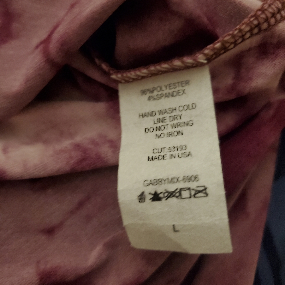 Size large gabby top